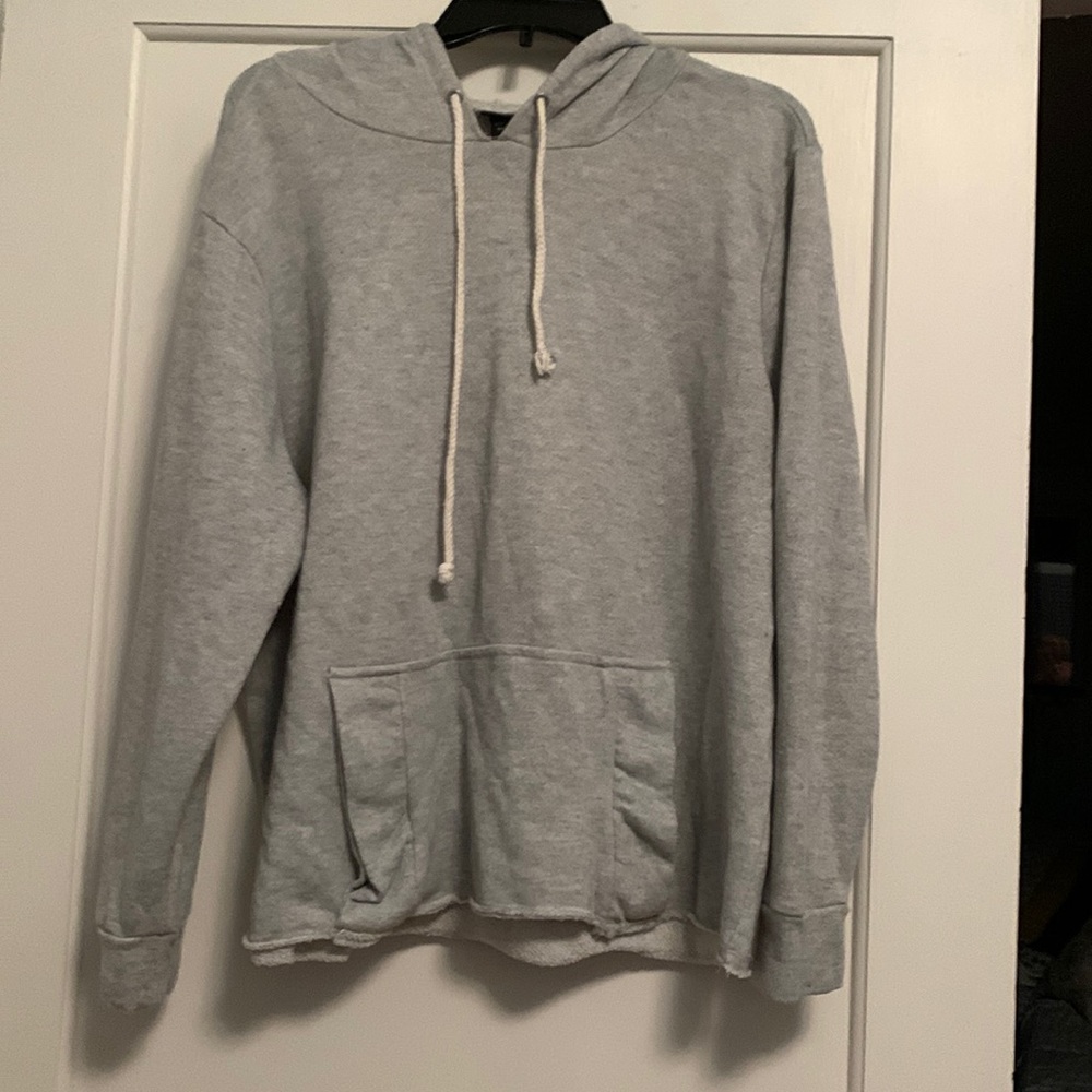 Torrid Size 2 (2X)-Grey Cropped Hoodie